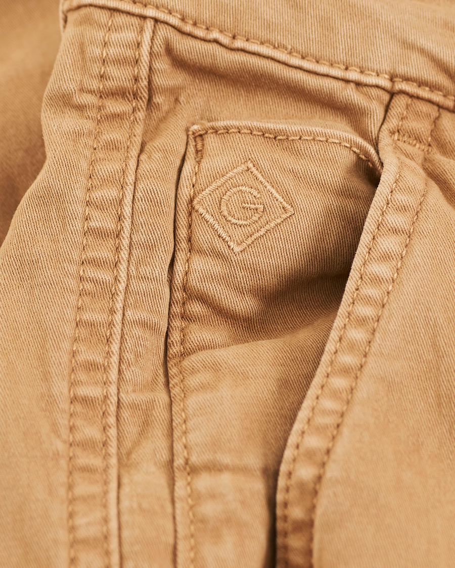 Heren | Broeken | GANT | Regular Fit Cargo Pants Warm Khaki