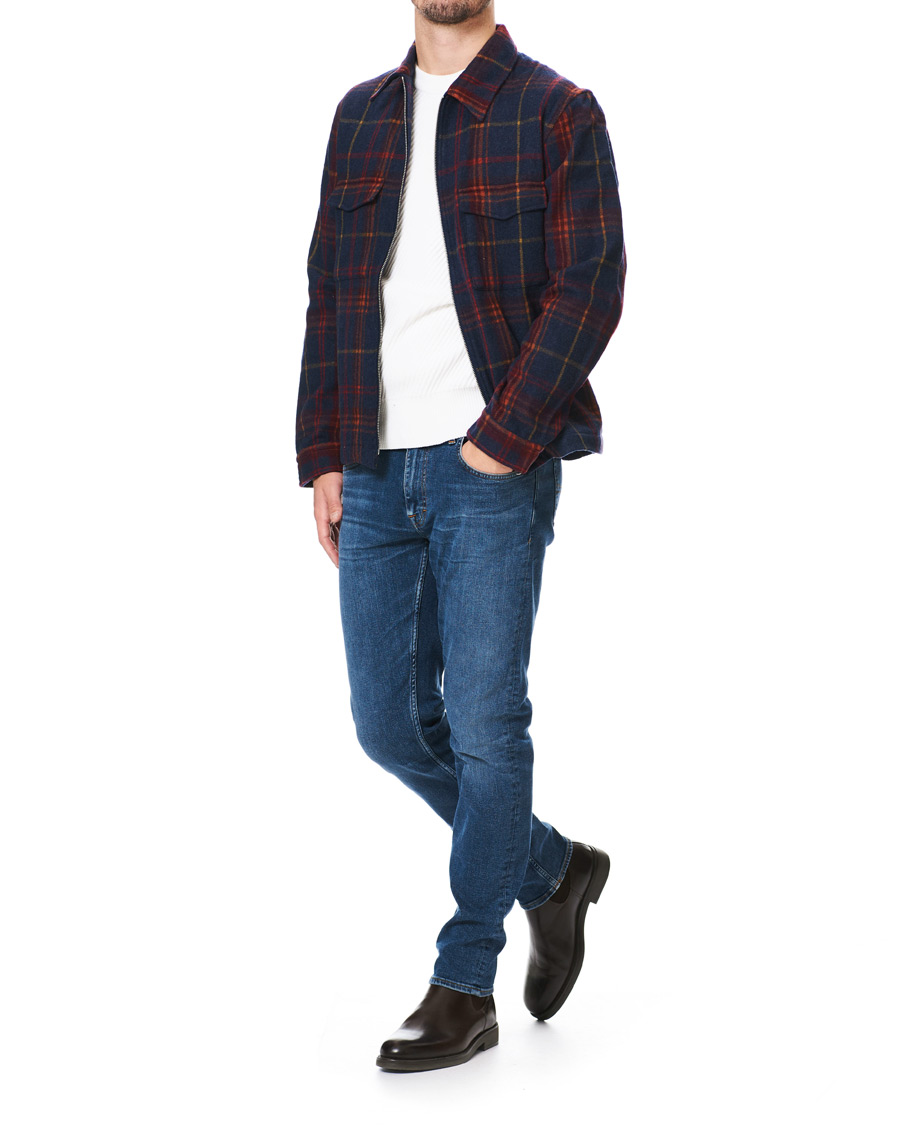 Heren | Overhemden | GANT | Wool Blend Check Zip Overshirt Multi
