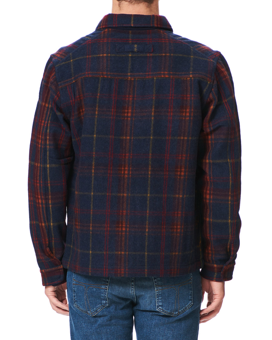Heren | Overhemden | GANT | Wool Blend Check Zip Overshirt Multi