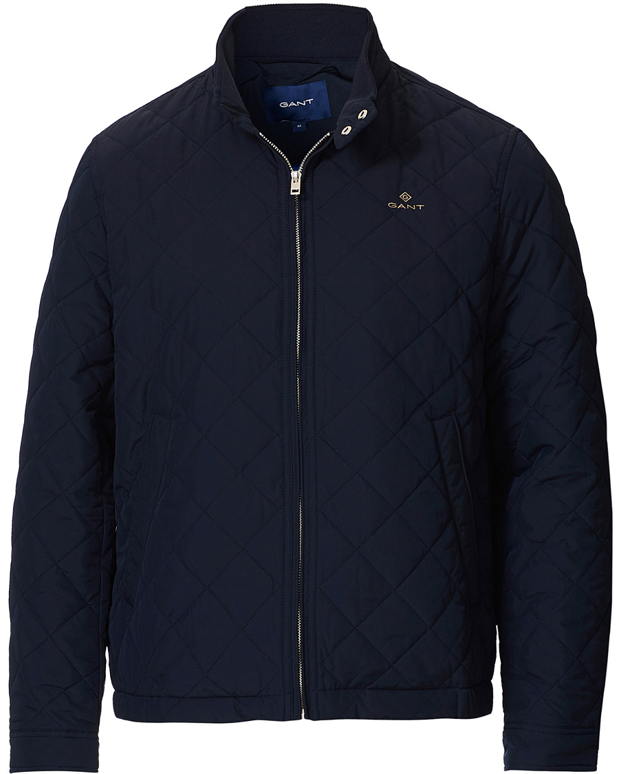 Heren | Jassen | GANT | The Quilted Windcheater Evening Blue
