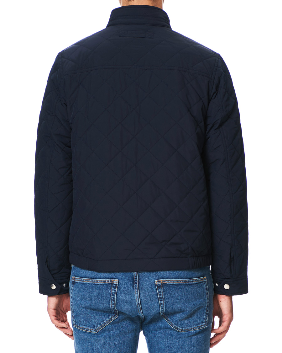 Heren | Jassen | GANT | The Quilted Windcheater Evening Blue