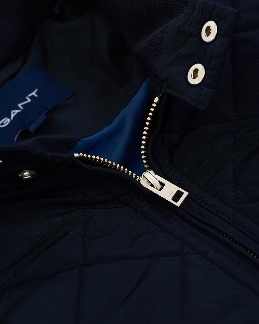 Heren | Jassen | GANT | The Quilted Windcheater Evening Blue