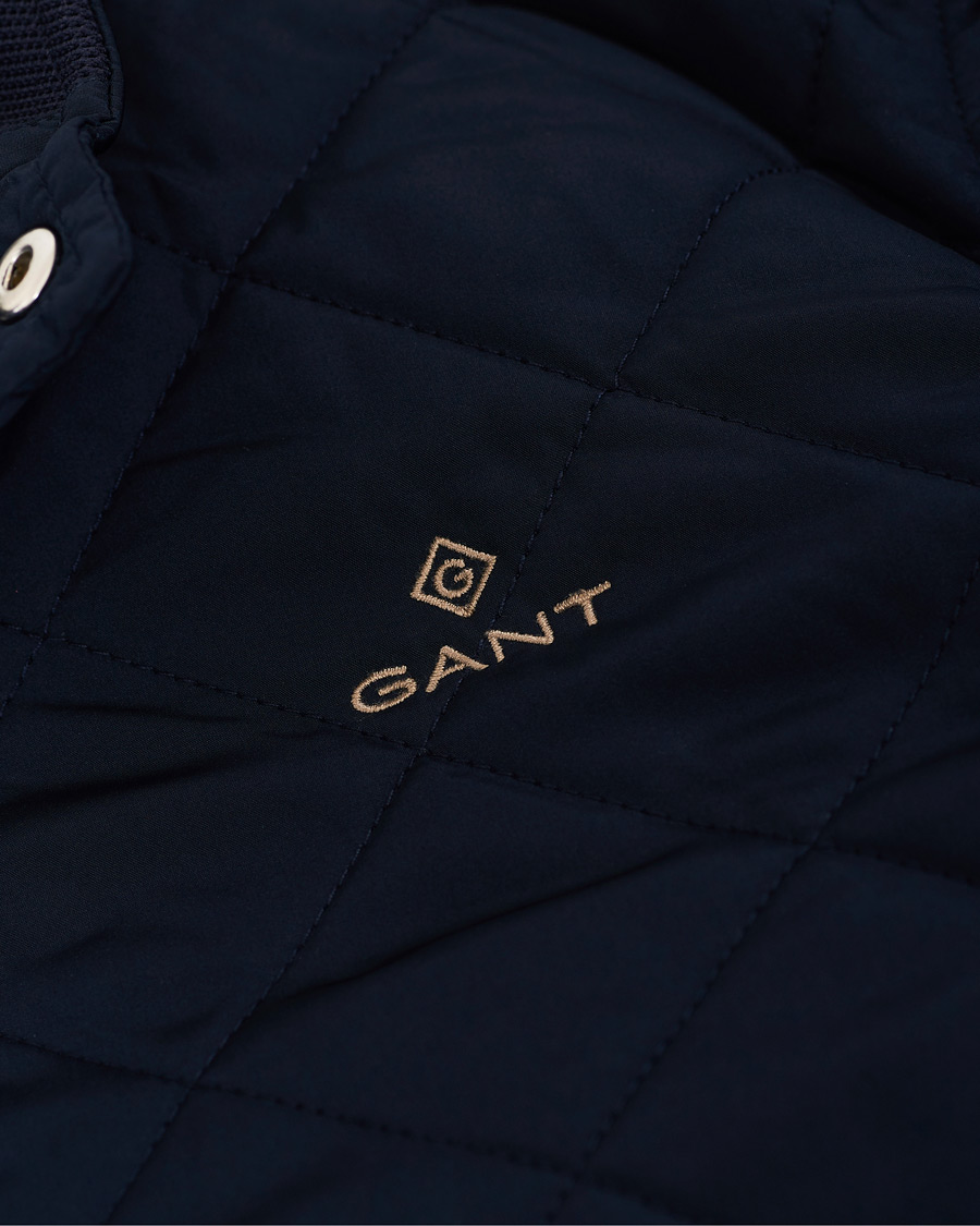Heren | Jassen | GANT | The Quilted Windcheater Evening Blue