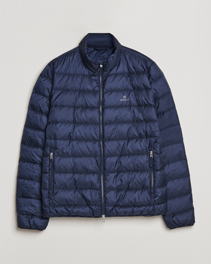 Heren | Jassen | GANT | The Light Down Jacket Evening Blue
