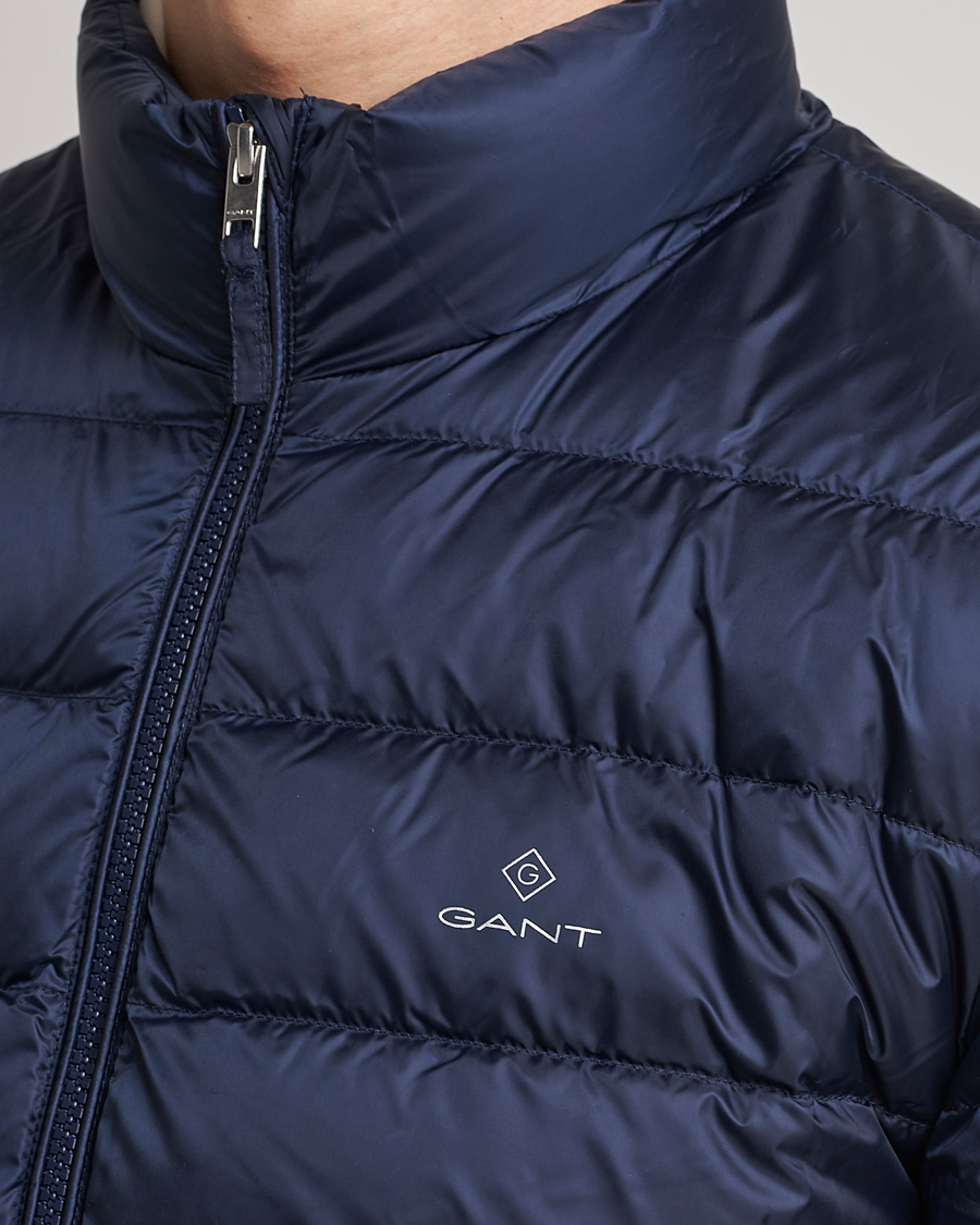 Heren | Jassen | GANT | The Light Down Jacket Evening Blue