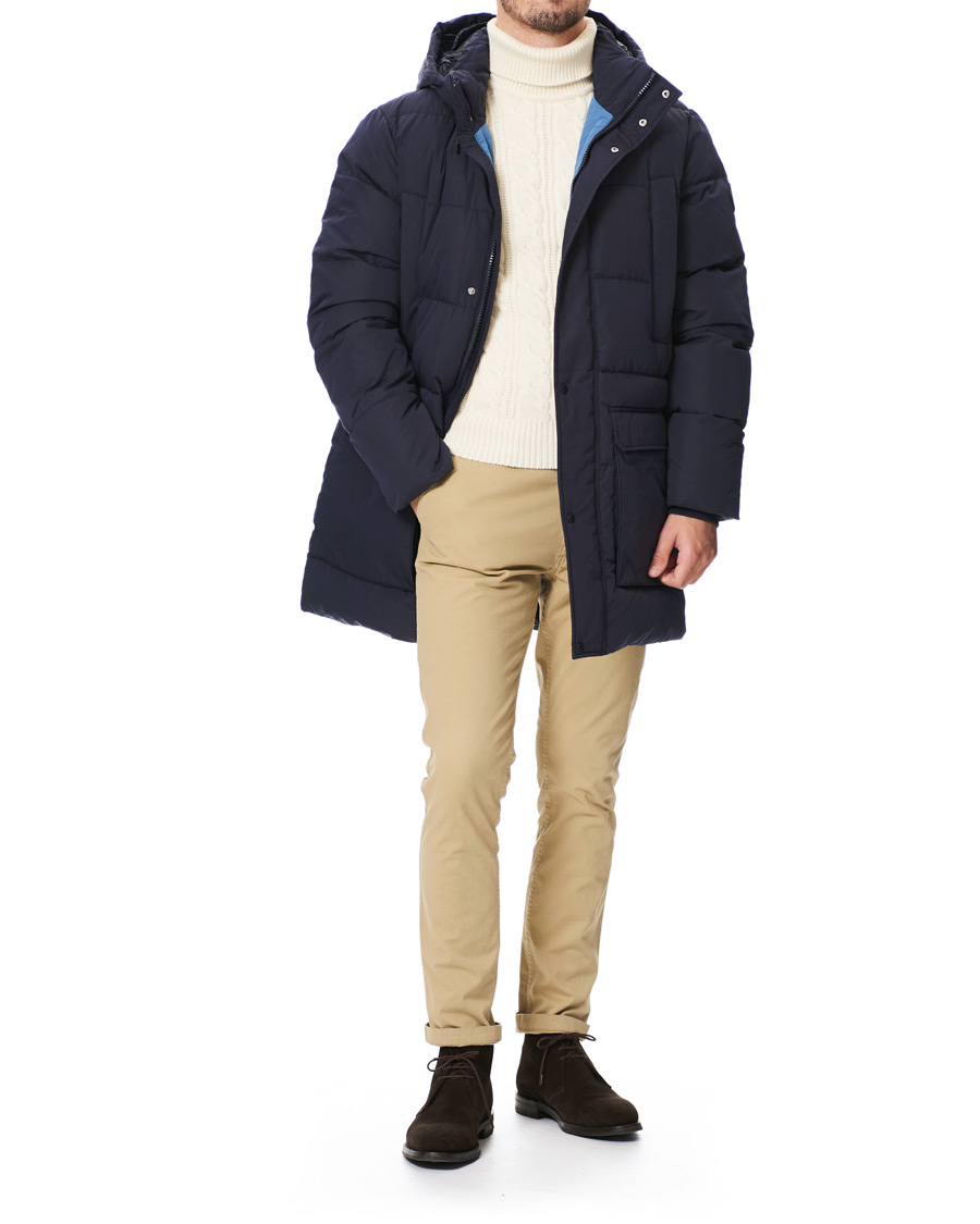 Heren | Jassen | GANT | The Long Alta Down Jacket Evening Blue