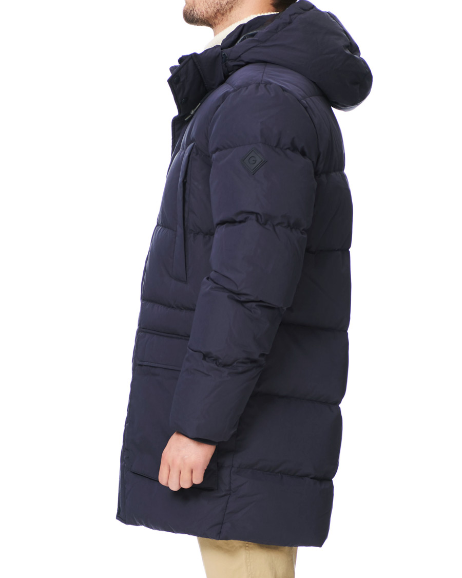 Heren | Jassen | GANT | The Long Alta Down Jacket Evening Blue