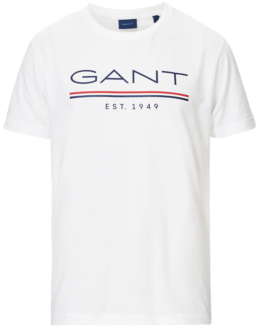 Heren | T-shirts | GANT | 1949 Logo Tee White