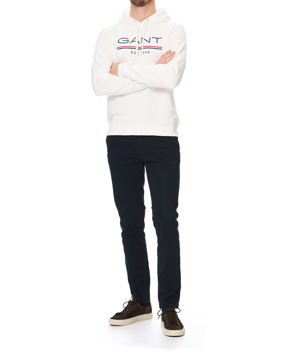 Heren | Truien | GANT | 1949 Logo Hoodie Eggshell