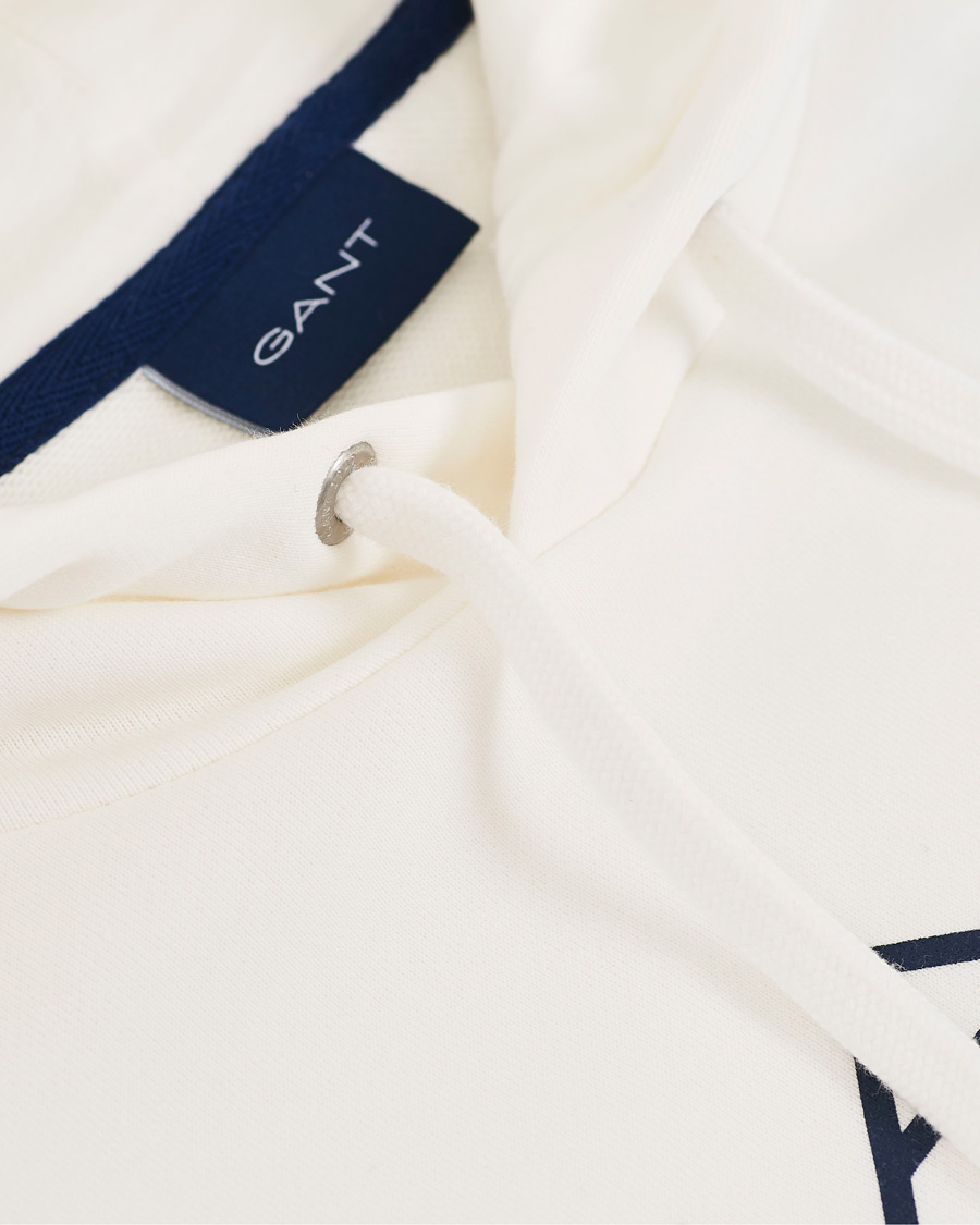 Heren | Truien | GANT | 1949 Logo Hoodie Eggshell