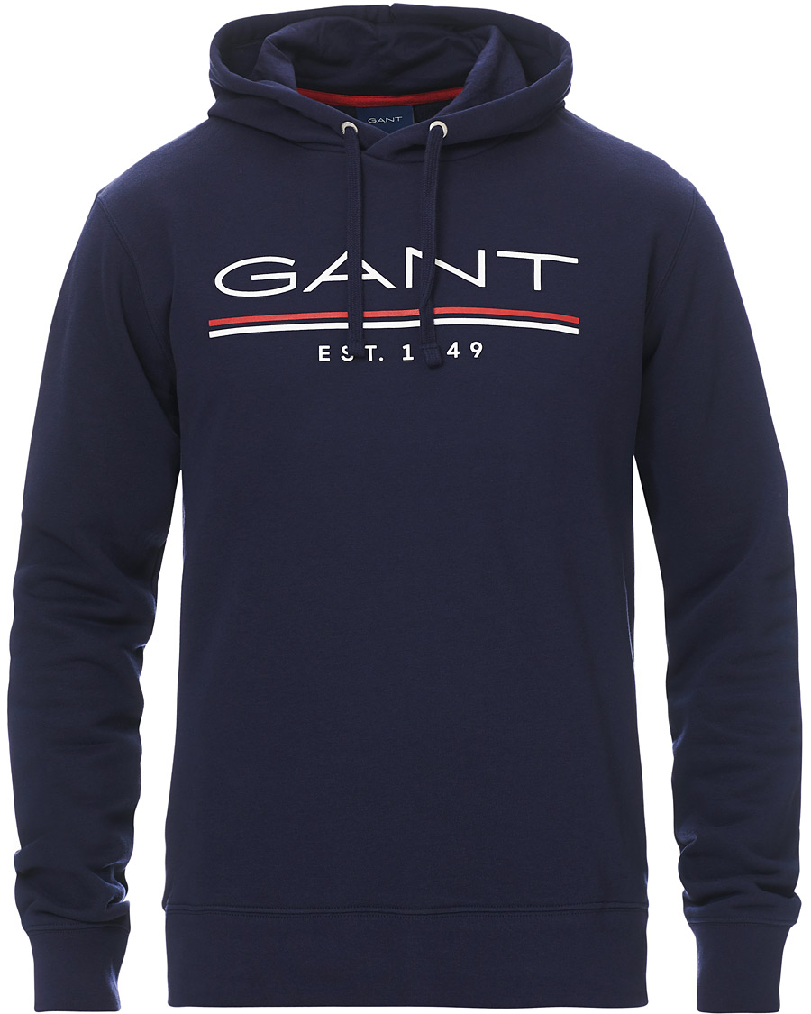 Heren | Truien | GANT | 1949 Logo Hoodie Classic Blue