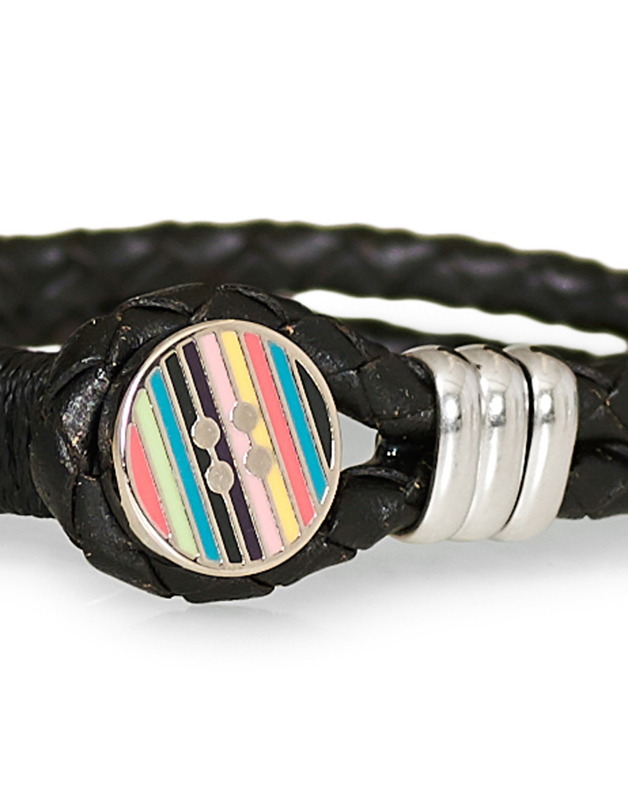 Heren | Paul Smith Enamel Button Cufflink Bracelet Black | Paul Smith | Enamel Button Cufflink Bracelet Black