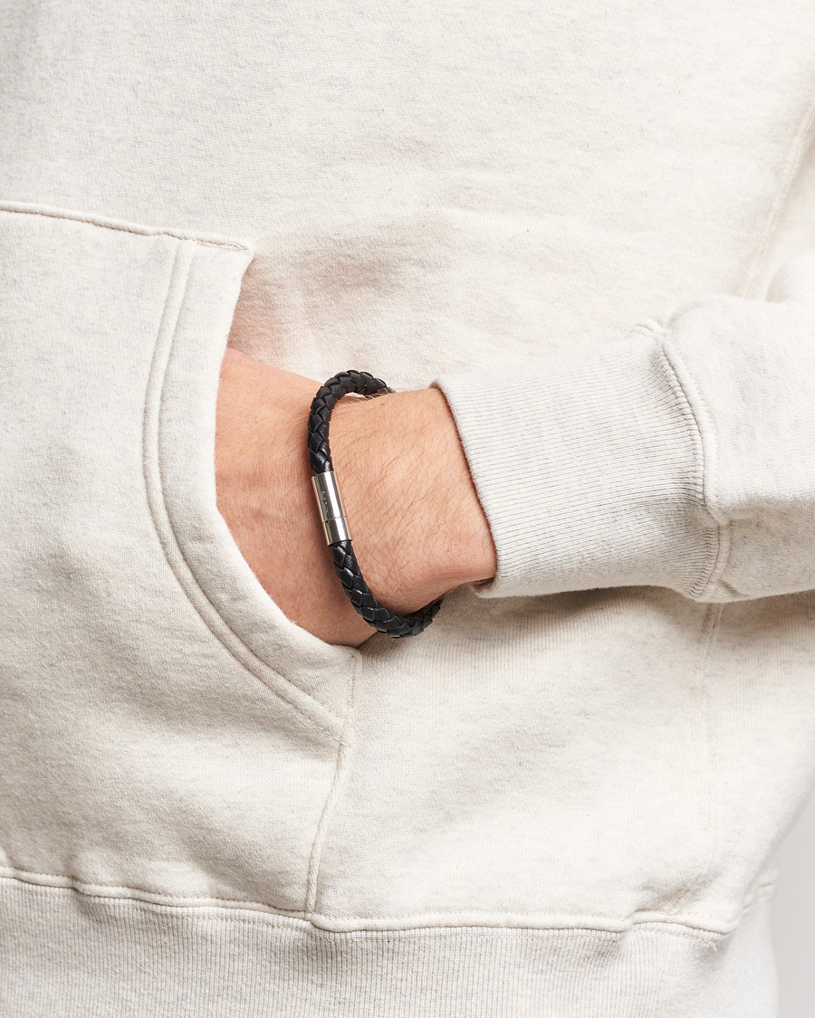 Heren | Paul Smith Leather Bracelet Black | Paul Smith | Leather Bracelet Black