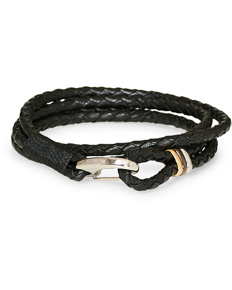 Heren | Paul Smith Leather Wrap Bracelet Black | Paul Smith | Leather Wrap Bracelet Black