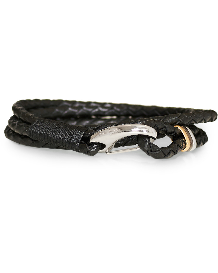 Heren | Paul Smith Leather Wrap Bracelet Black | Paul Smith | Leather Wrap Bracelet Black