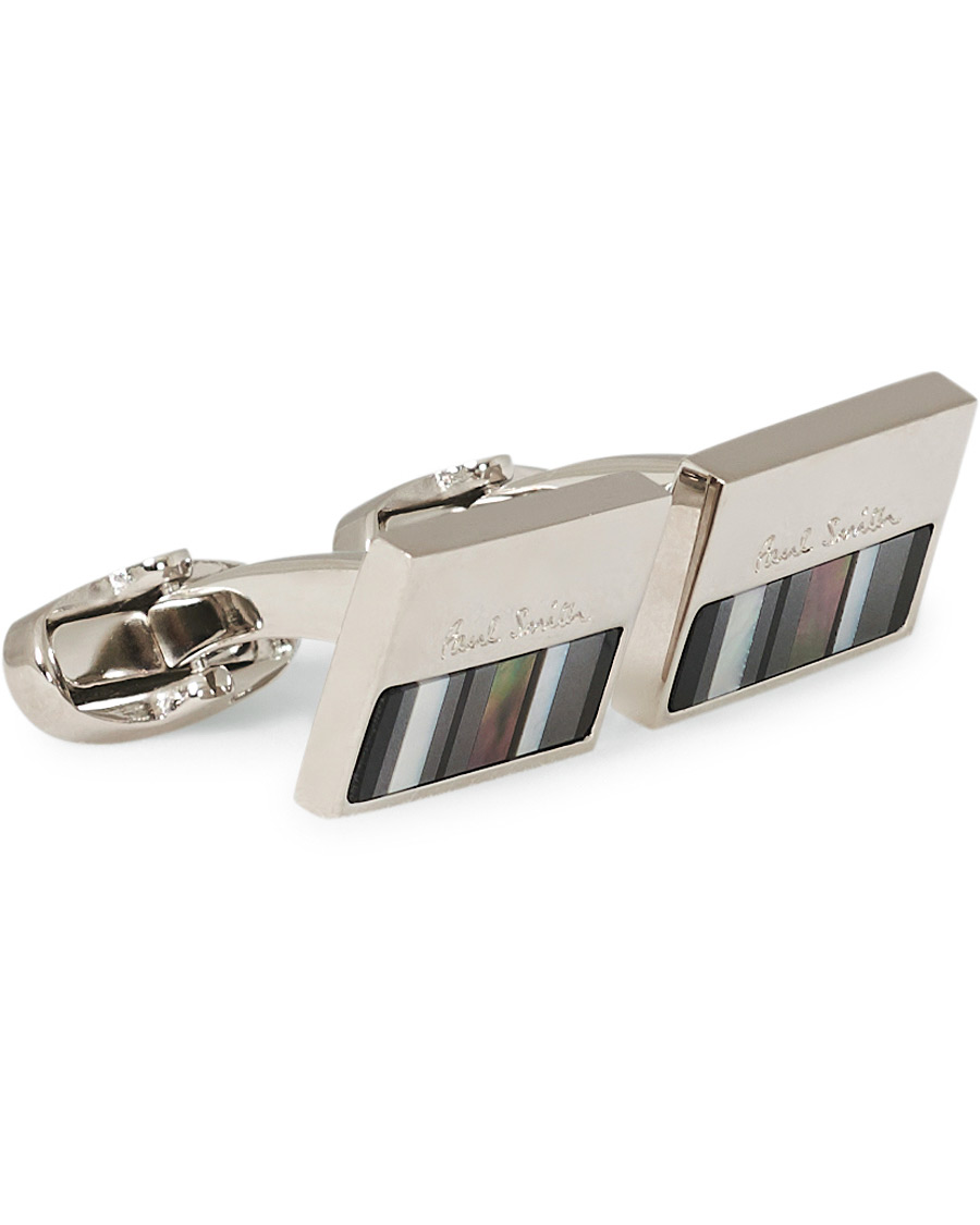 Heren | Paul Smith MOP Stripe Logo Cufflinks | Paul Smith | MOP Stripe Logo Cufflinks
