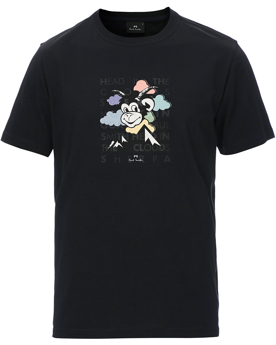 Heren | T-shirts | PS Paul Smith | Monkey in The Sky Tee Black