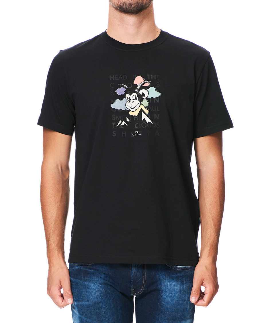 Heren | T-shirts | PS Paul Smith | Monkey in The Sky Tee Black