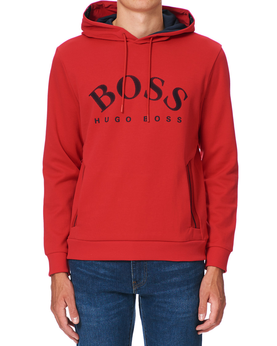Heren | Truien | BOSS GREEN | BOSS Athleisure Soody Hoodie Bright Red