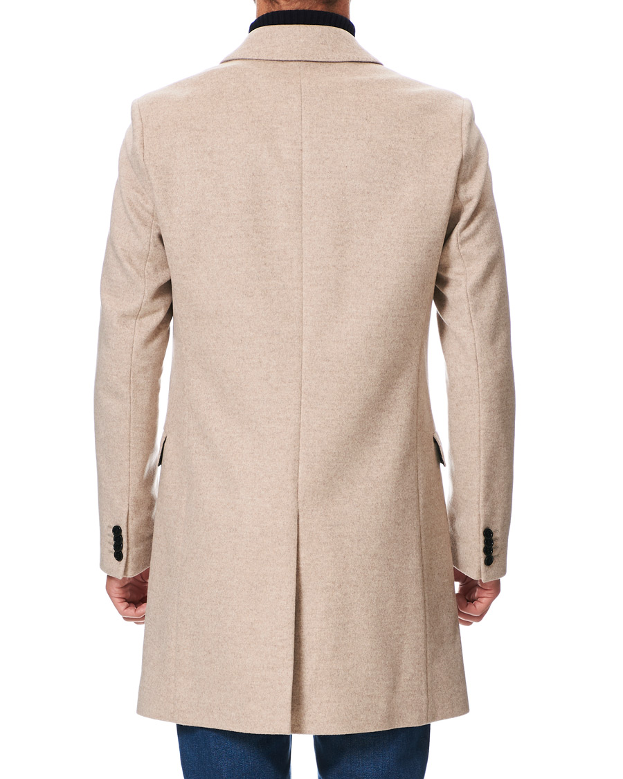 Heren | Jassen | HUGO | Migor Wool Coat Light Beige
