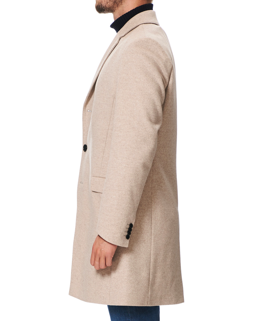 Heren | Jassen | HUGO | Migor Wool Coat Light Beige