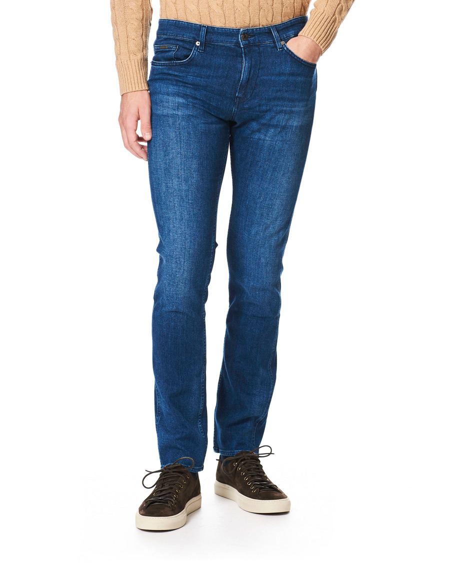 Heren | Jeans | BOSS BLACK | BOSS Delaware Slim Fit Stretch Jeans Medium Blue
