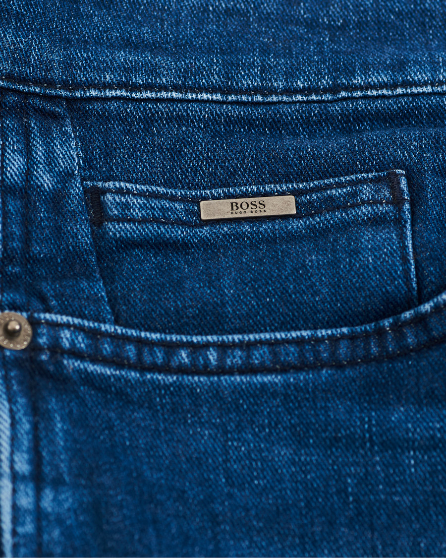 Heren | Jeans | BOSS BLACK | BOSS Delaware Slim Fit Stretch Jeans Medium Blue