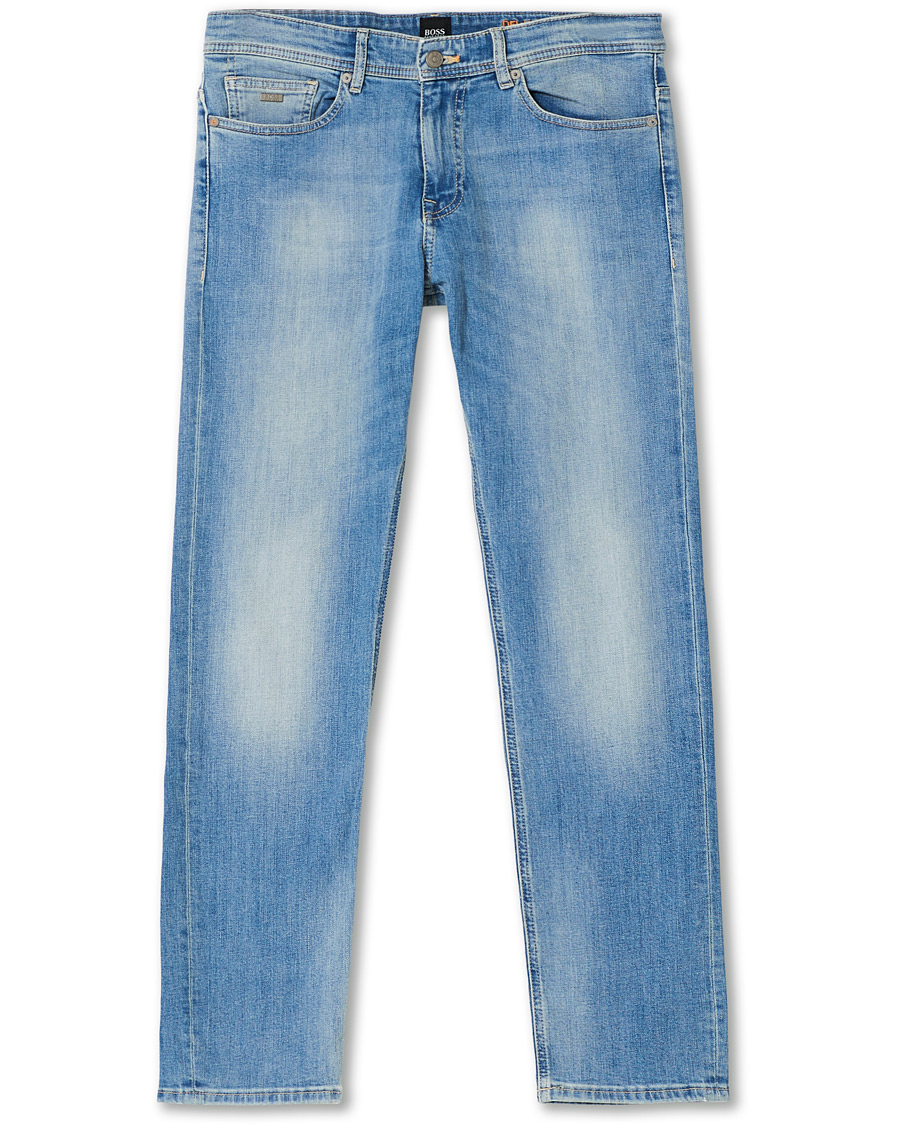 Heren | Jeans | BOSS ORANGE | BOSS Casual Delaware Slim Fit Stretch Jeans Aqua