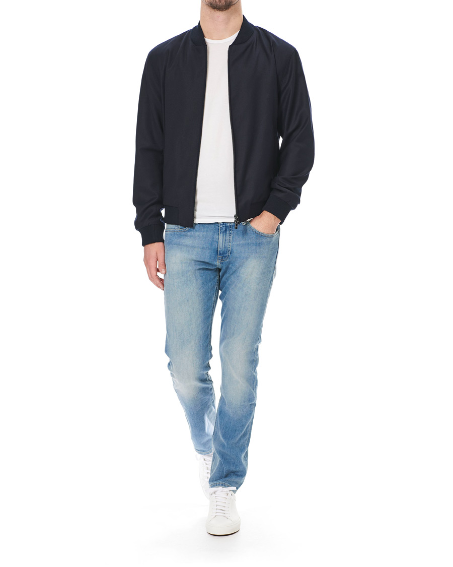 Heren | Jeans | BOSS ORANGE | BOSS Casual Delaware Slim Fit Stretch Jeans Aqua