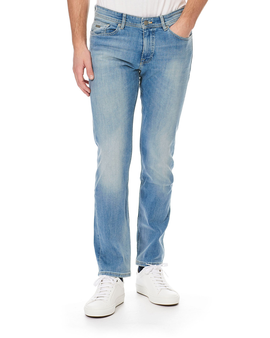 Heren | Jeans | BOSS ORANGE | BOSS Casual Delaware Slim Fit Stretch Jeans Aqua