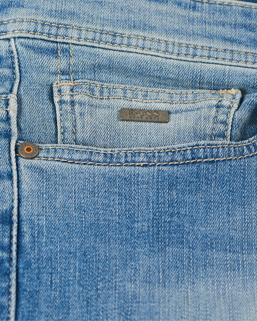Heren | Jeans | BOSS ORANGE | BOSS Casual Delaware Slim Fit Stretch Jeans Aqua