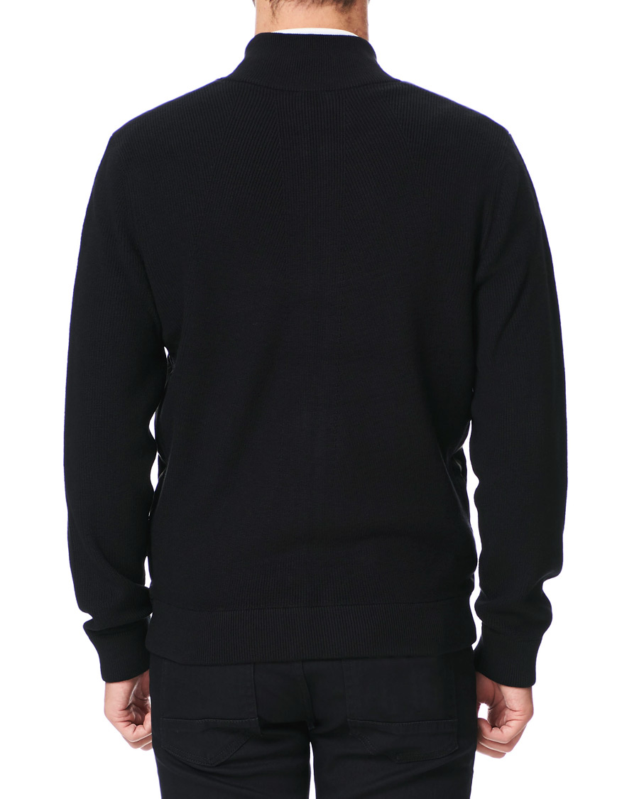 Heren | Truien | BOSS BLACK | BOSS Porsche Capsule Mandor Hybrid Full Zip Black