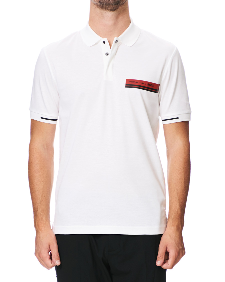 Heren | Polo's | BOSS BLACK | BOSS Porsche Capsule Phillipson Polo White