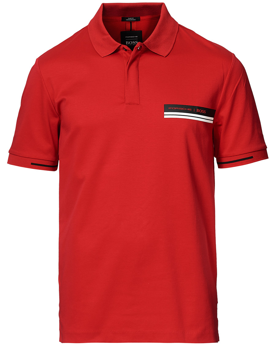 Heren | Polo's | BOSS BLACK | BOSS Porsche Capsule Phillipson Polo Open Red