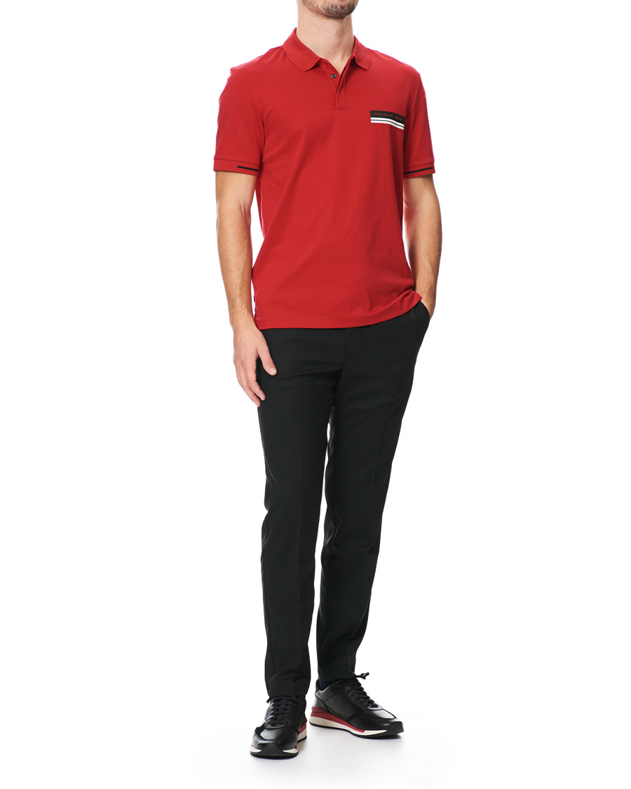 Heren | Polo's | BOSS BLACK | BOSS Porsche Capsule Phillipson Polo Open Red