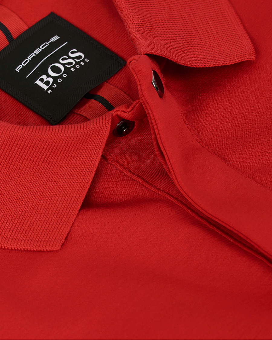 Heren | Polo's | BOSS BLACK | BOSS Porsche Capsule Phillipson Polo Open Red