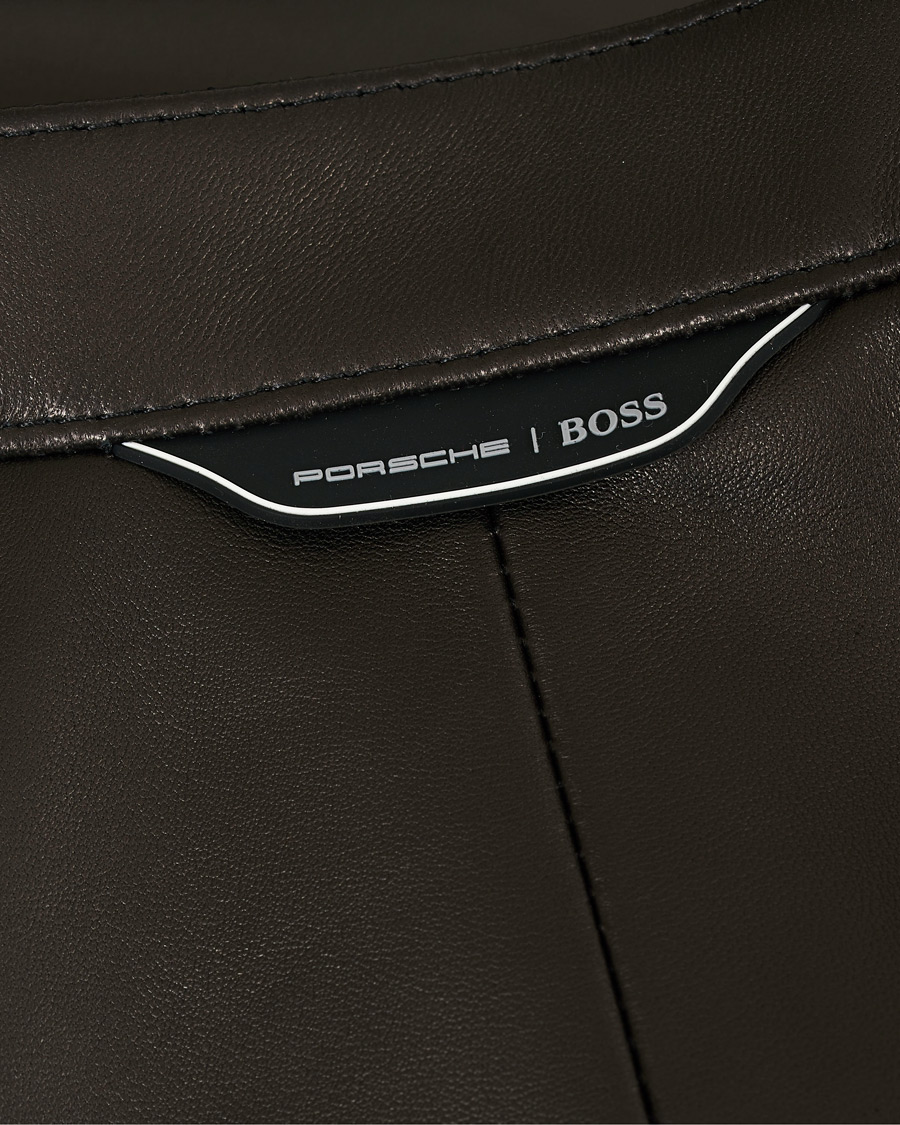 Heren | Jassen | BOSS BLACK | BOSS Porsche Capsule Noptem Leather Jacket Black