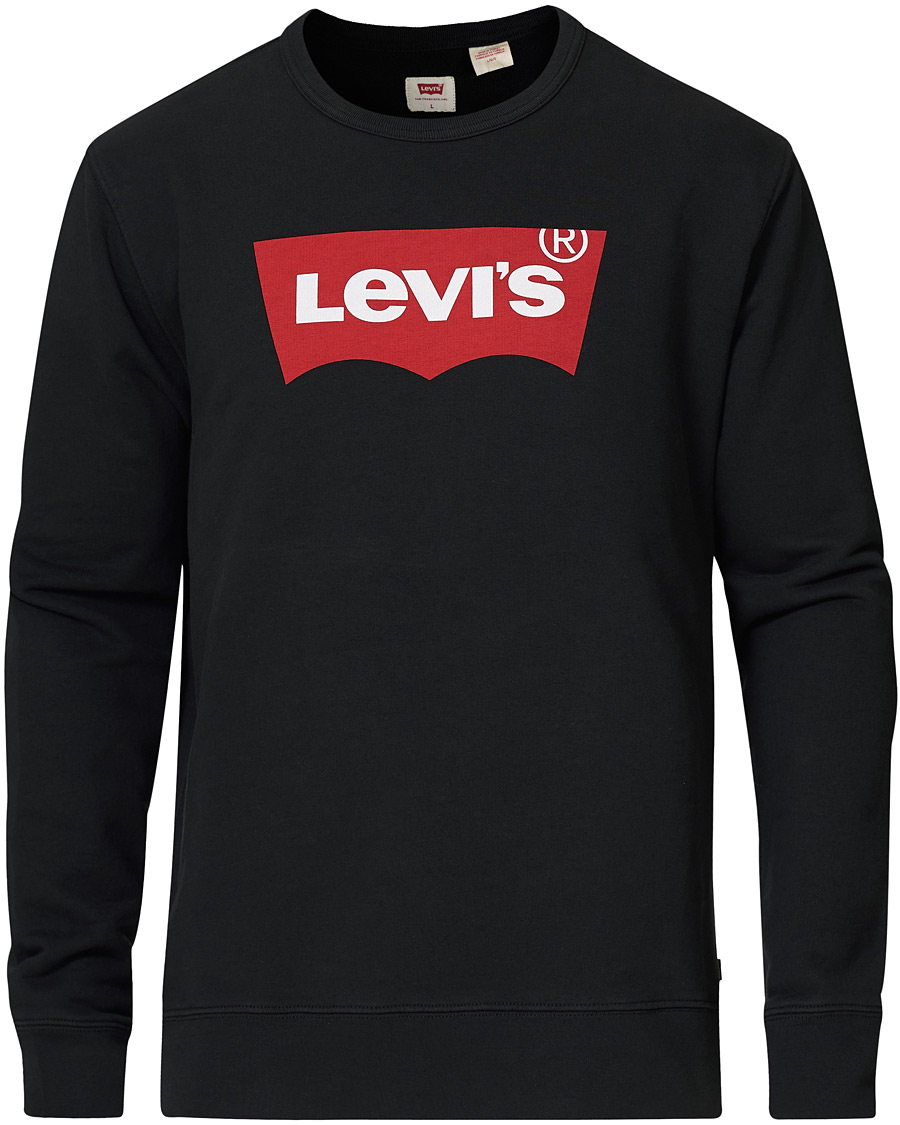 Heren | Truien | Levi's | Batwing Crew Neck Sweatshirt Jet Black