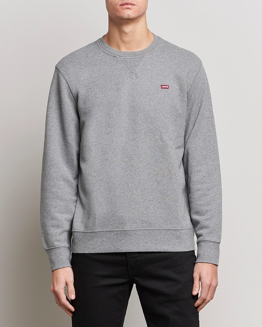 Heren | Grijze sweatshirts | Levi's | Original Crew Neck Sweatshirt Chisel Grey Heather