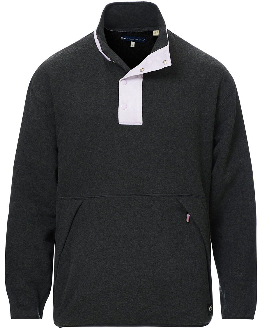 Heren | Truien | Levi's Made & Crafted | Alpine Mock Fleece Stretch Limo