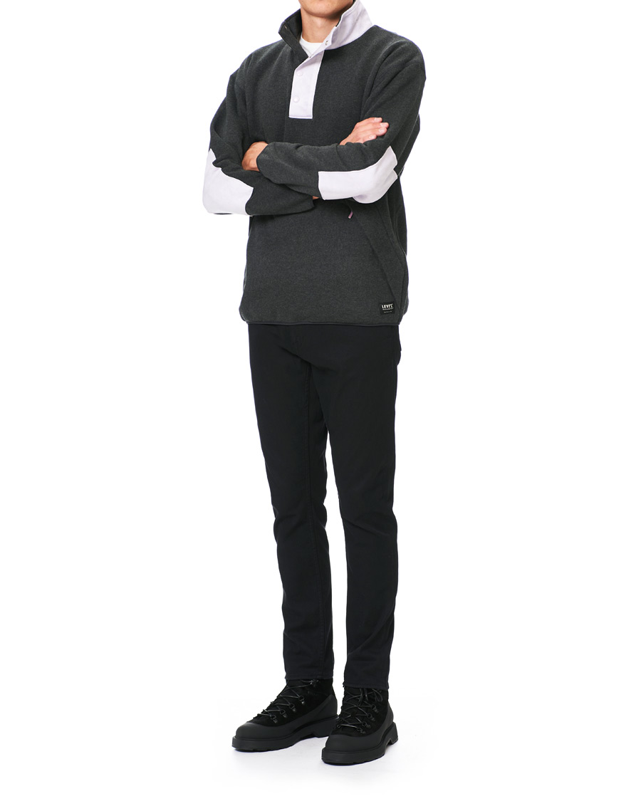 Heren | Truien | Levi's Made & Crafted | Alpine Mock Fleece Stretch Limo