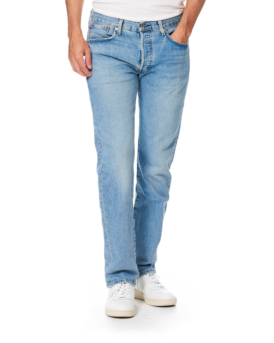 Heren | Jeans | Levi's | 501 Slim Fit Stretch Jeans Basil Sand