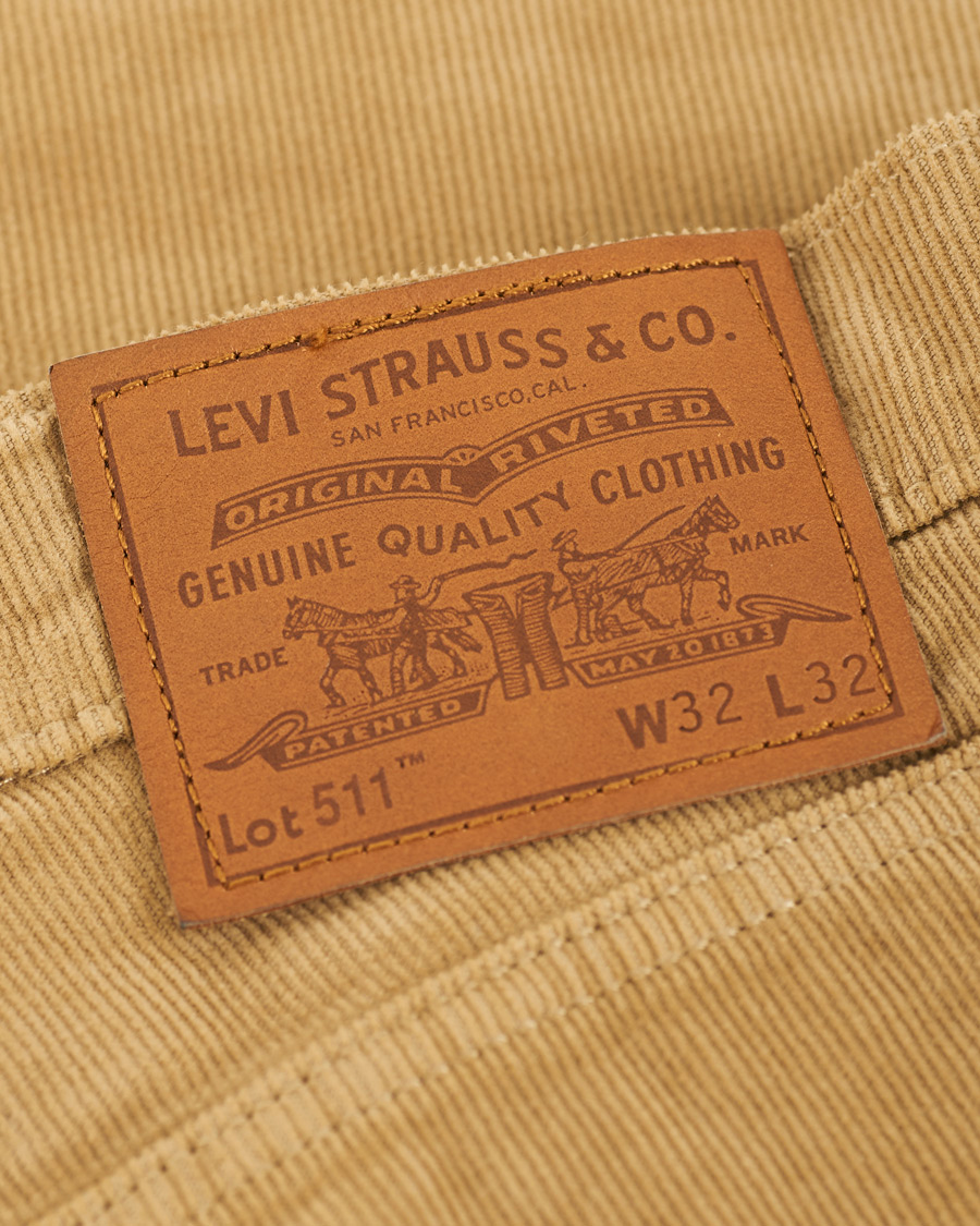 Heren | Broeken | Levi's | 511 Slim Fit Stretch Jeans Harvest Gold