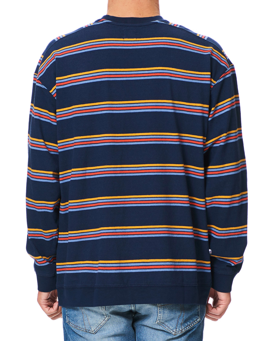 Heren | Truien | Levi's | Oversized Stripe Crew Neck Sweatshirt Dress Blues