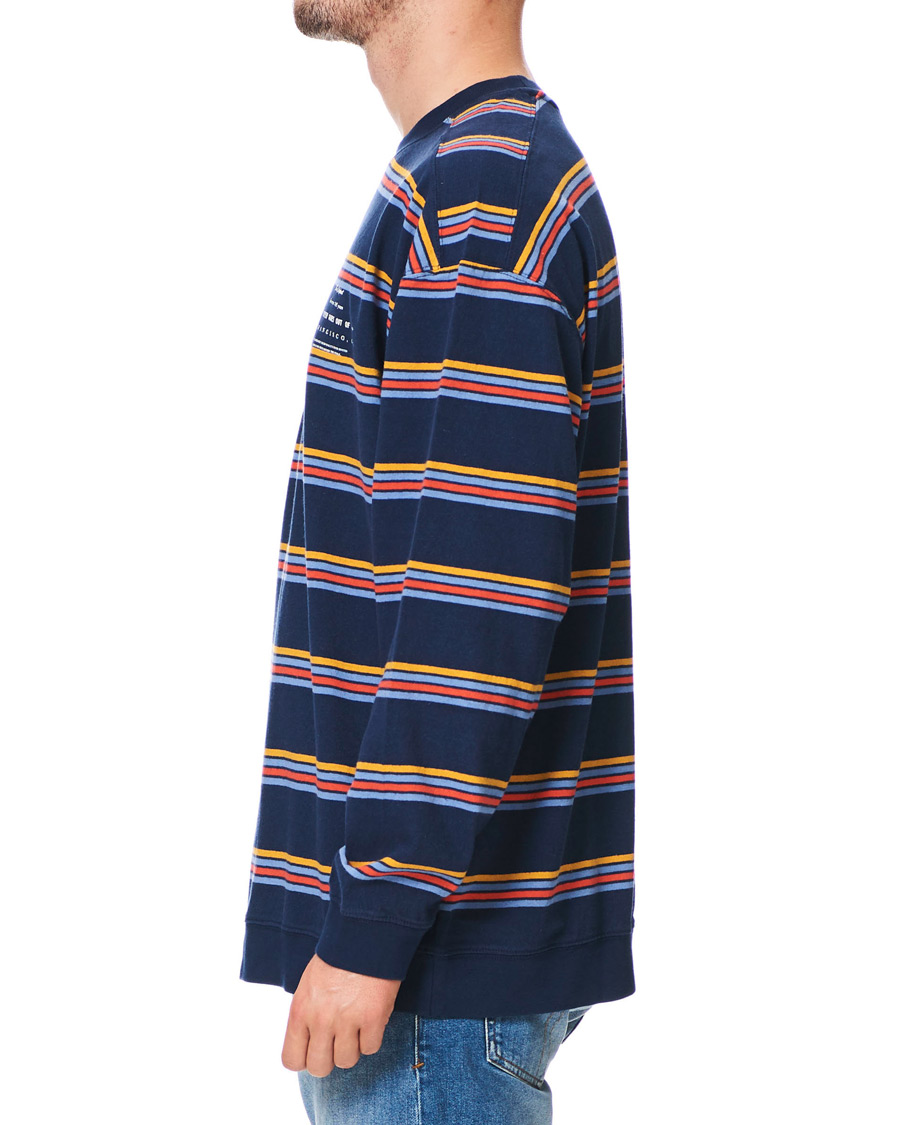 Heren | Truien | Levi's | Oversized Stripe Crew Neck Sweatshirt Dress Blues
