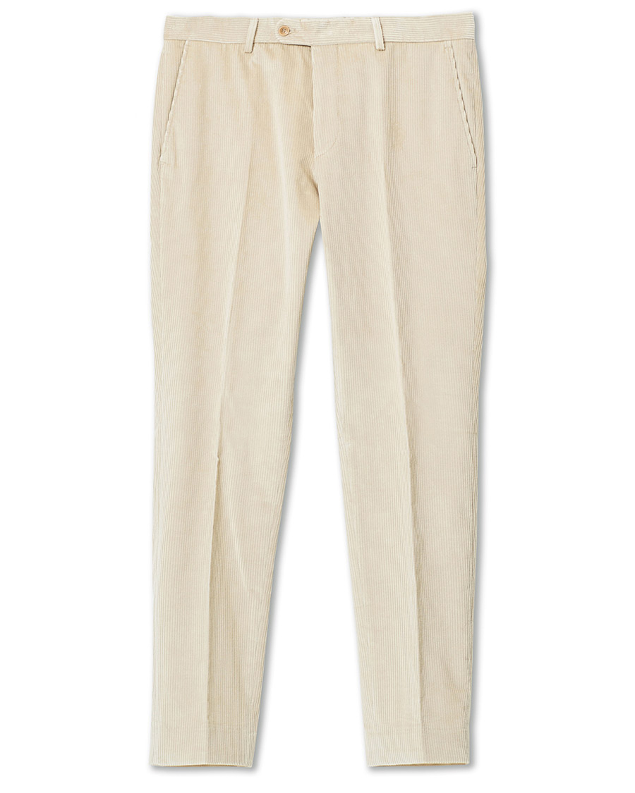 Heren | Broeken | Morris | Rodney Corduroy Trousers Off White