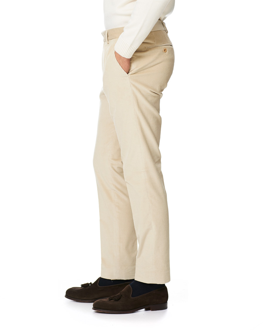 Heren | Broeken | Morris | Rodney Corduroy Trousers Off White
