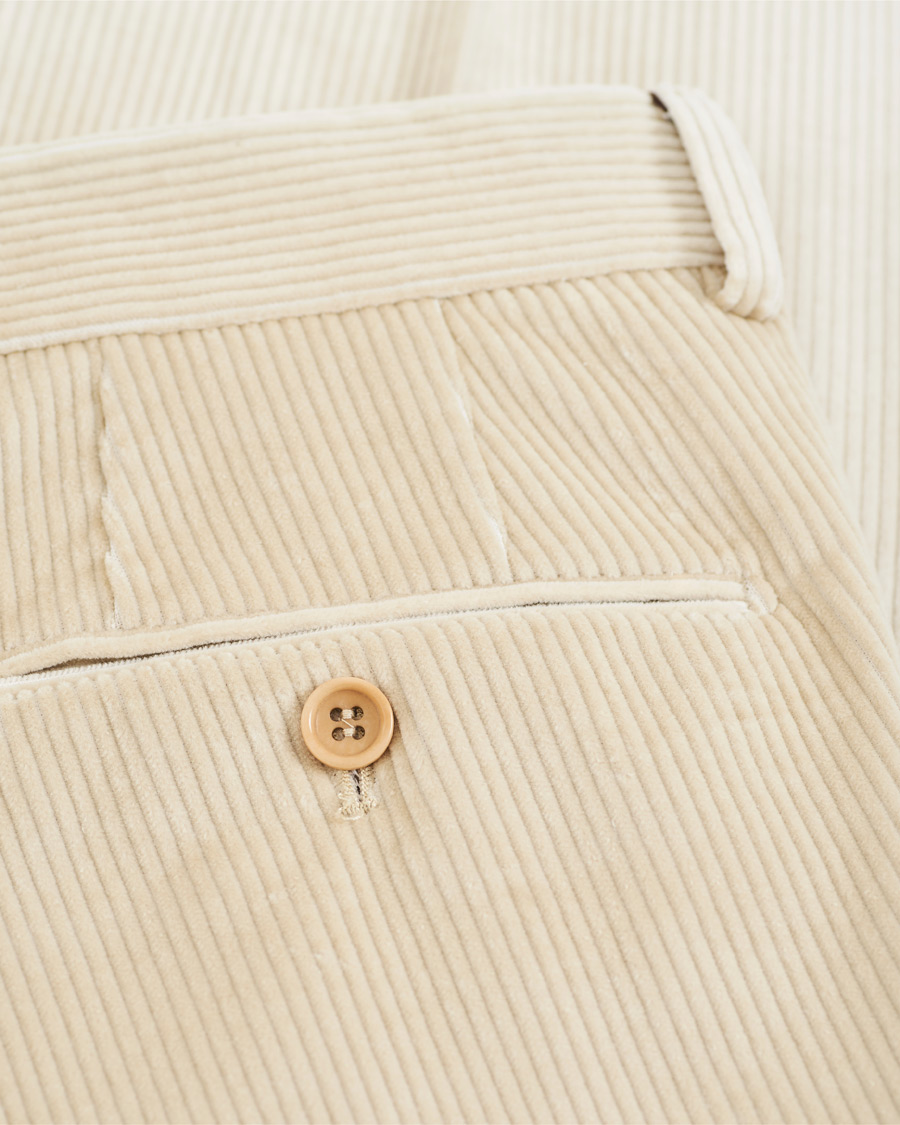Heren | Broeken | Morris | Rodney Corduroy Trousers Off White