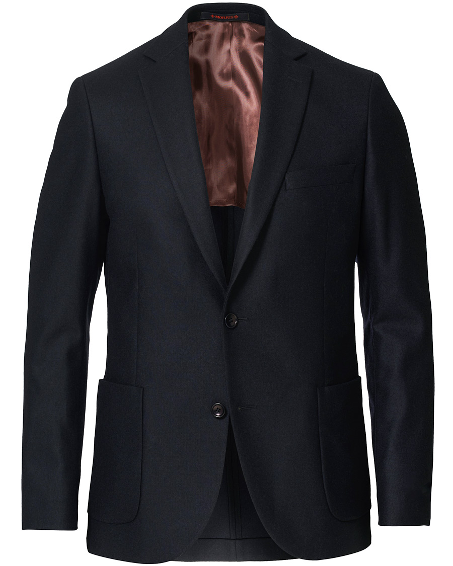 Heren | Blazers | Morris | Wool Flannel Blazer Navy