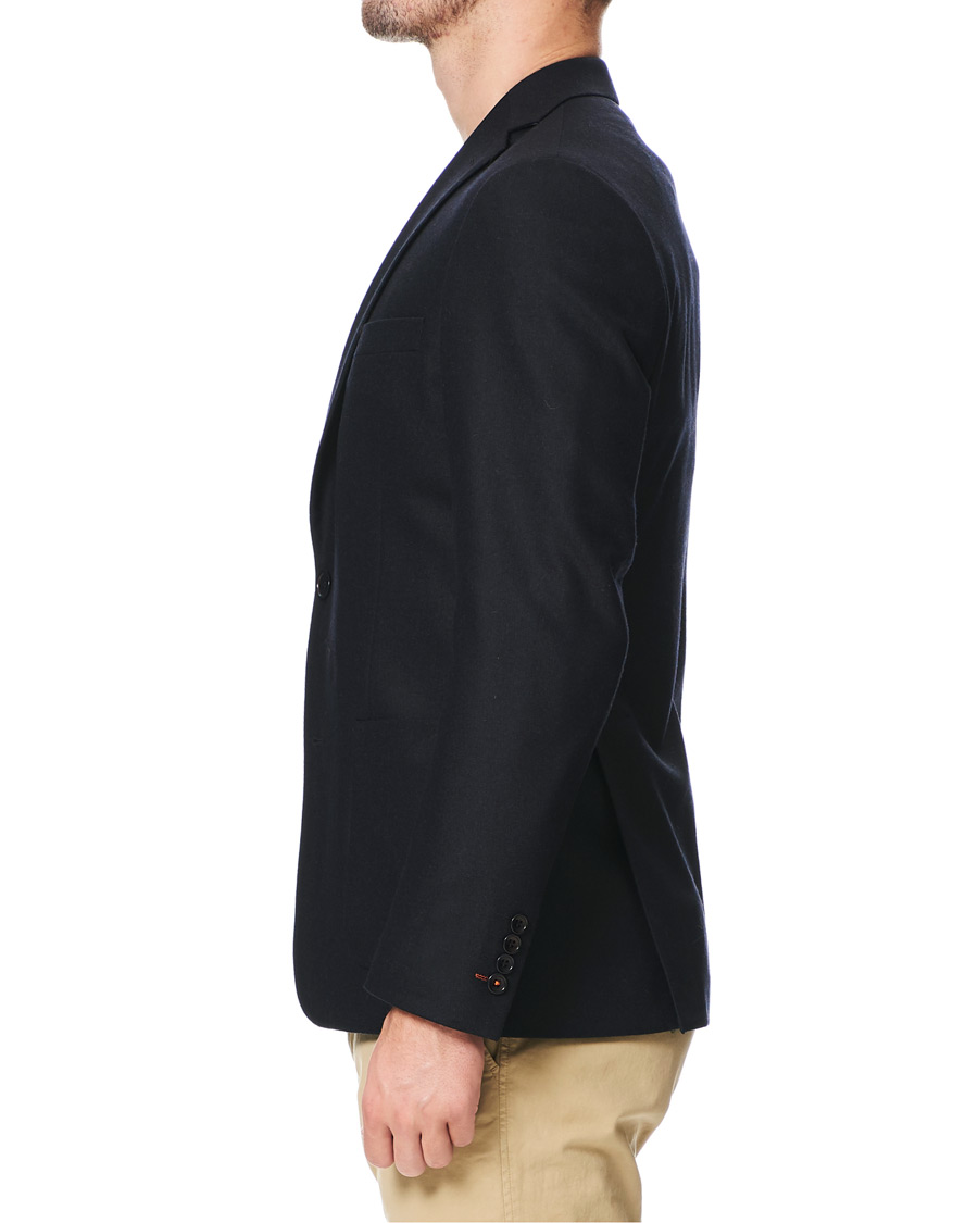 Heren | Blazers | Morris | Wool Flannel Blazer Navy